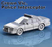 1:87 Scale - Crown Vic Police Interceptor